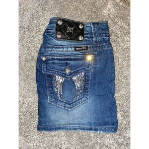 Blue Jean Miss Me Skirt